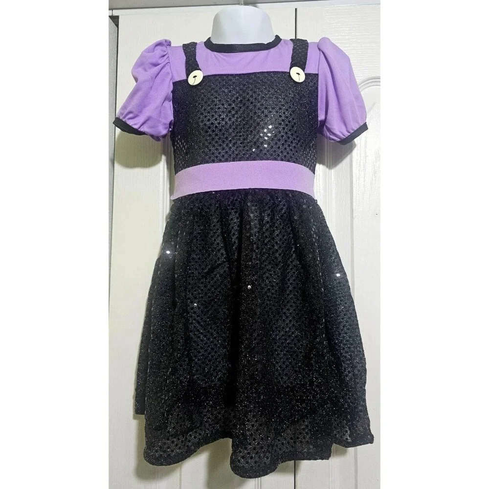 Vintage Rubie's Tiny Monsters Witchie Boo Toddler Witch Costume Rubber Hat Hair - Picture 2 of 7